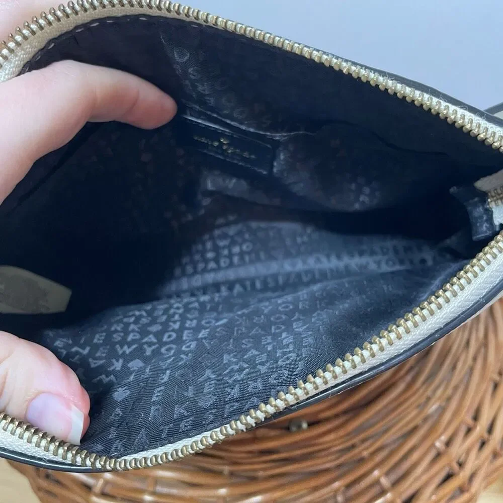 Kate Spade NY Bag Grove Street Millie Leather Handbag - Beige Tan Gray Black